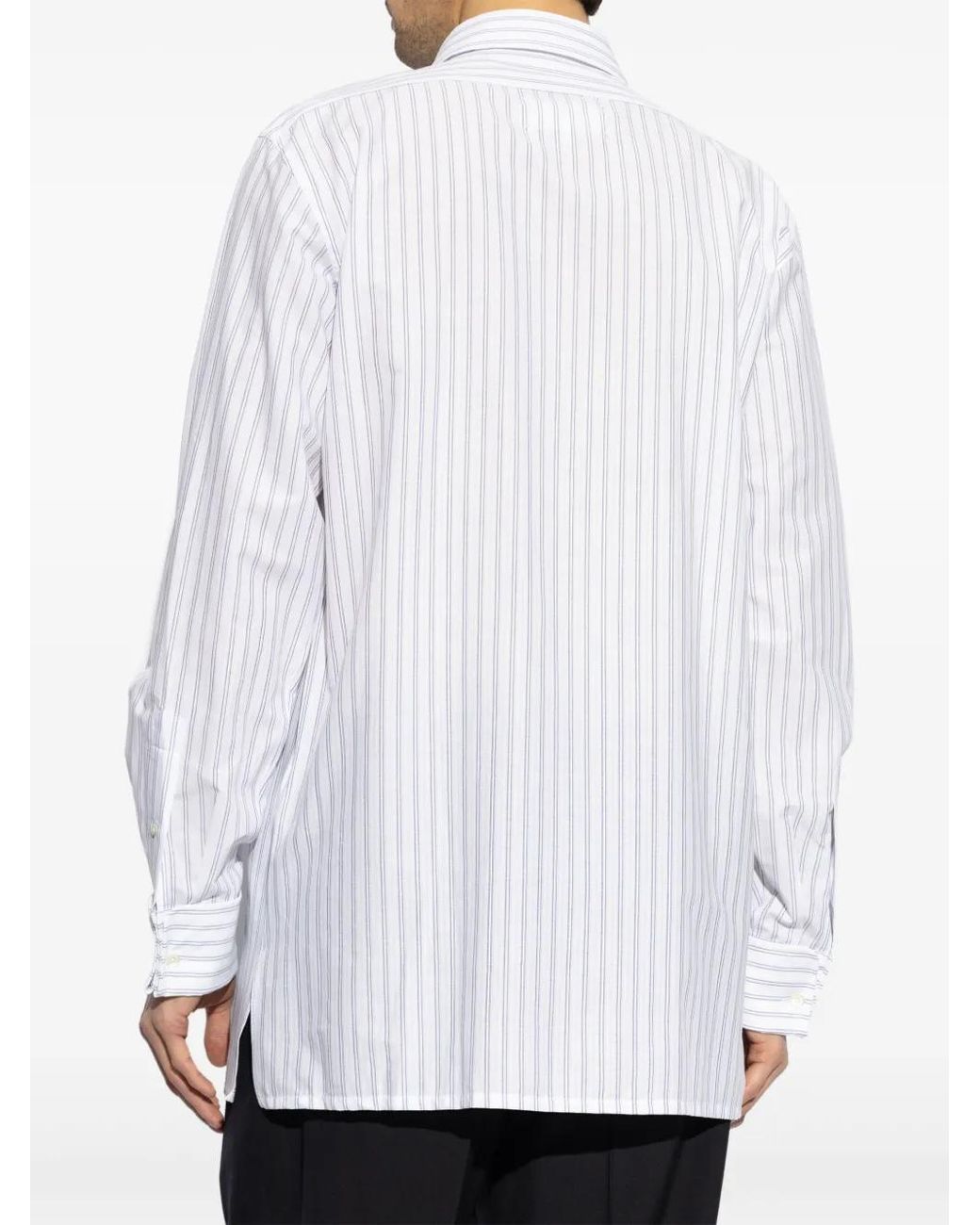 Maison Margiela White Long Sleeved Shirt for men
