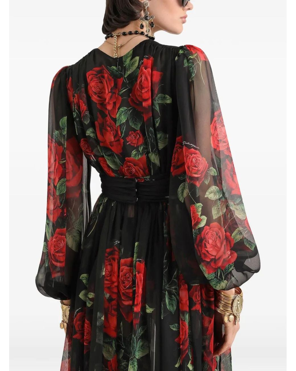 Dolce & Gabbana Black Midi Dress