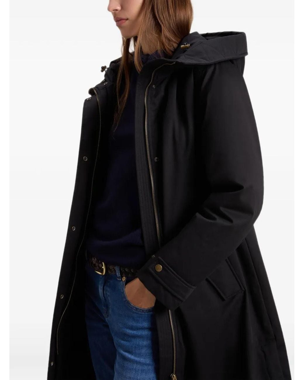 Woolrich Black Faux-Fur Trim Parka