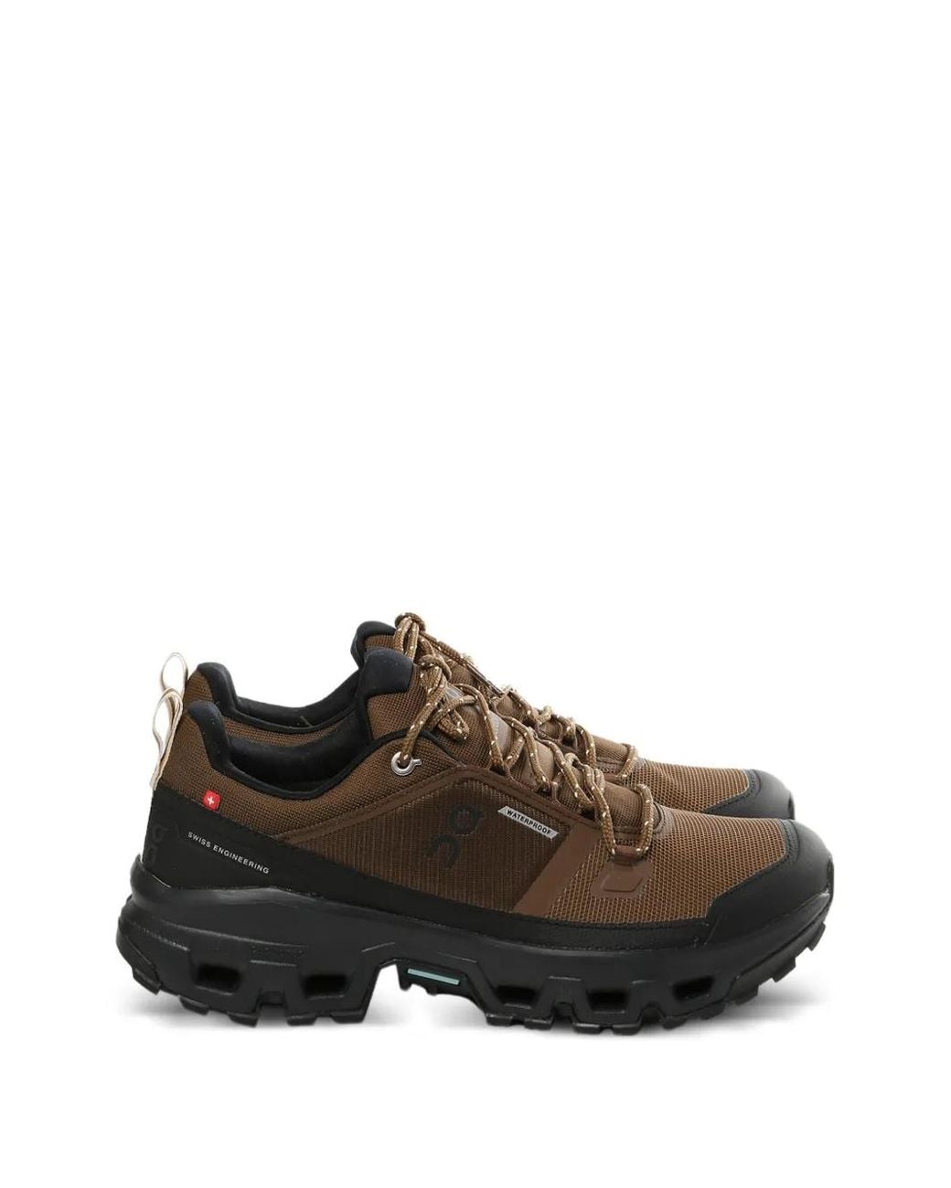 On Shoes Brown Cloudrock Waterproof Low Sneakers for men