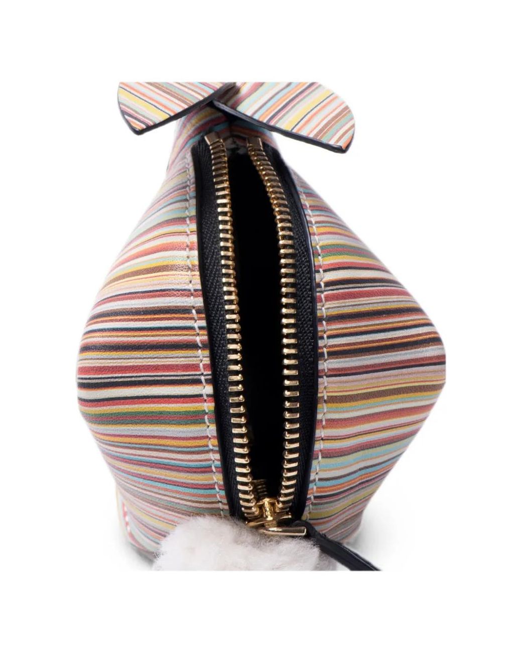 Paul Smith Pink Stripe Rabbit Coin Pouch