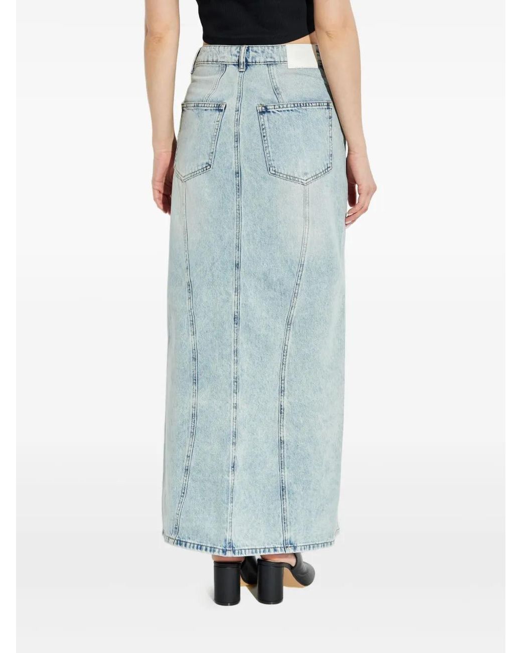 Gestuz Blue Gzasher Denim Skirt