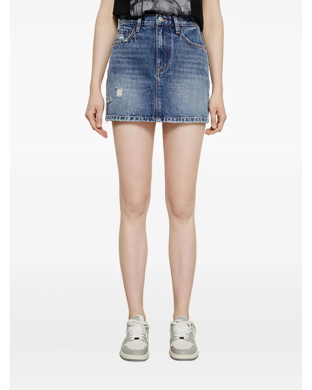 Hey Joanie Blue 80's Mini Skirt