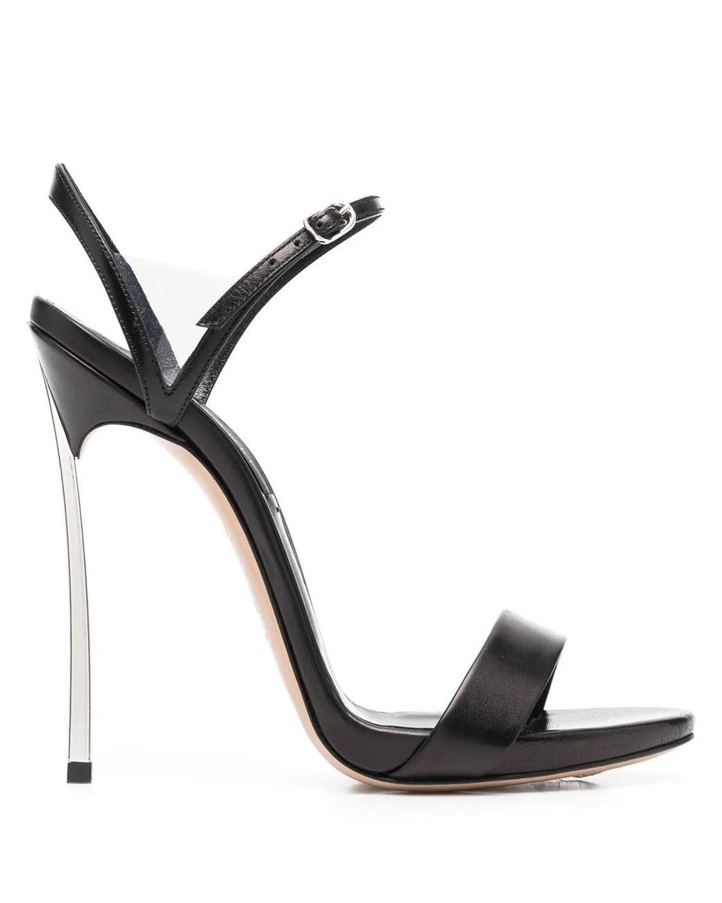 Casadei Black Open-Toe Heeled Sandals