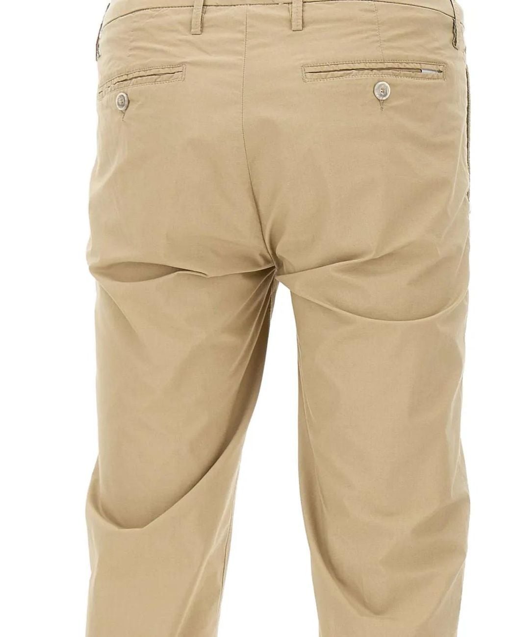 Re-hash Stretch Broek Met Cuffs in het Natural voor heren