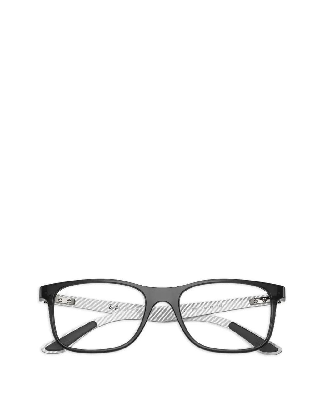 Ray-Ban Black Rectangle-Frame Glasses