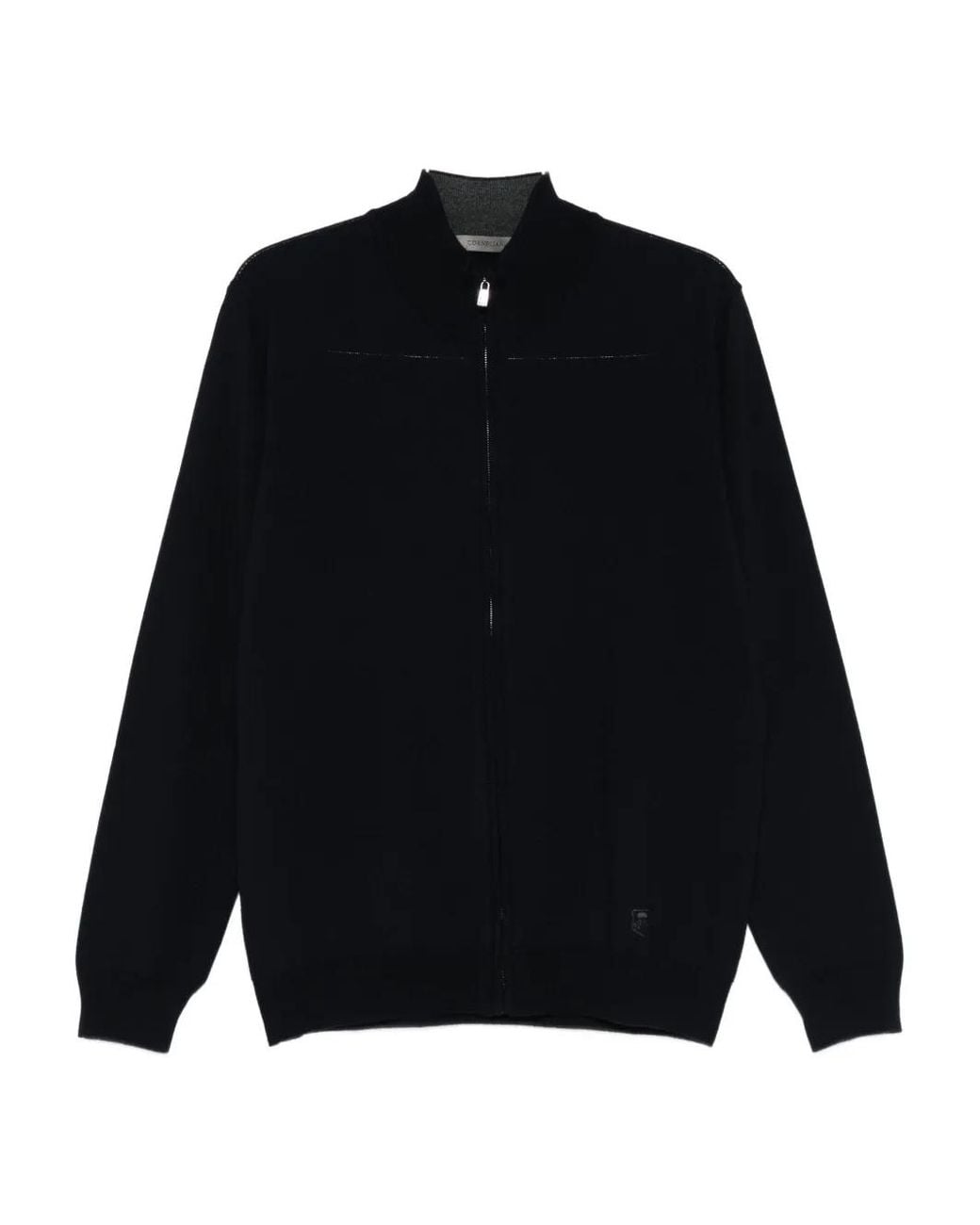 Corneliani Blue Zip-Up Cardigan for men