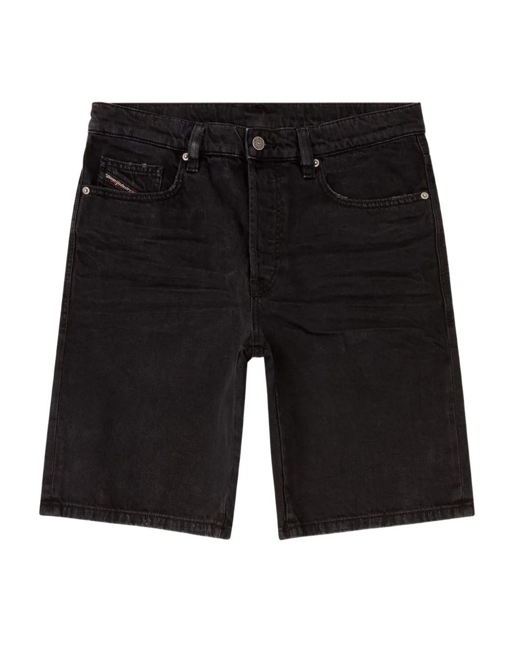 Short À Patch Logo DIESEL pour homme en coloris Black