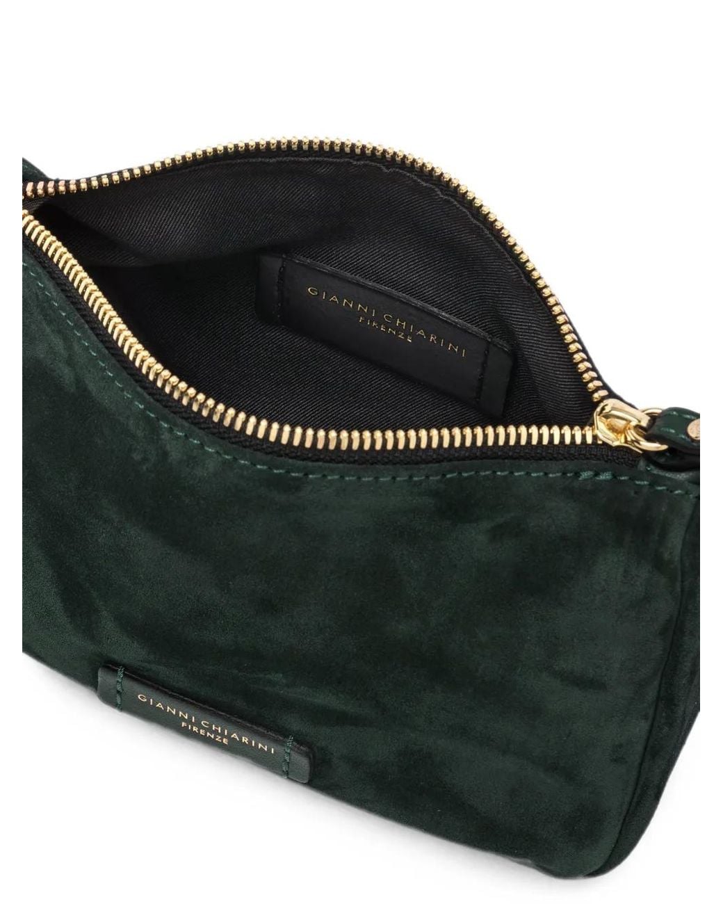 Gianni Chiarini Gray Small Nora Suede Pouch Bag