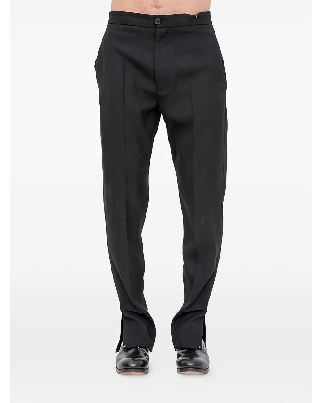 Setchu Black Origami Tailored Trousers for men