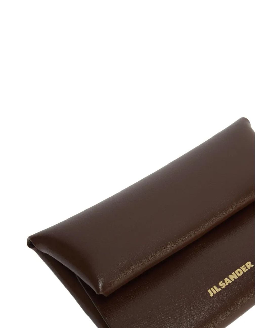 Jil Sander Brown Folded Coin Purse