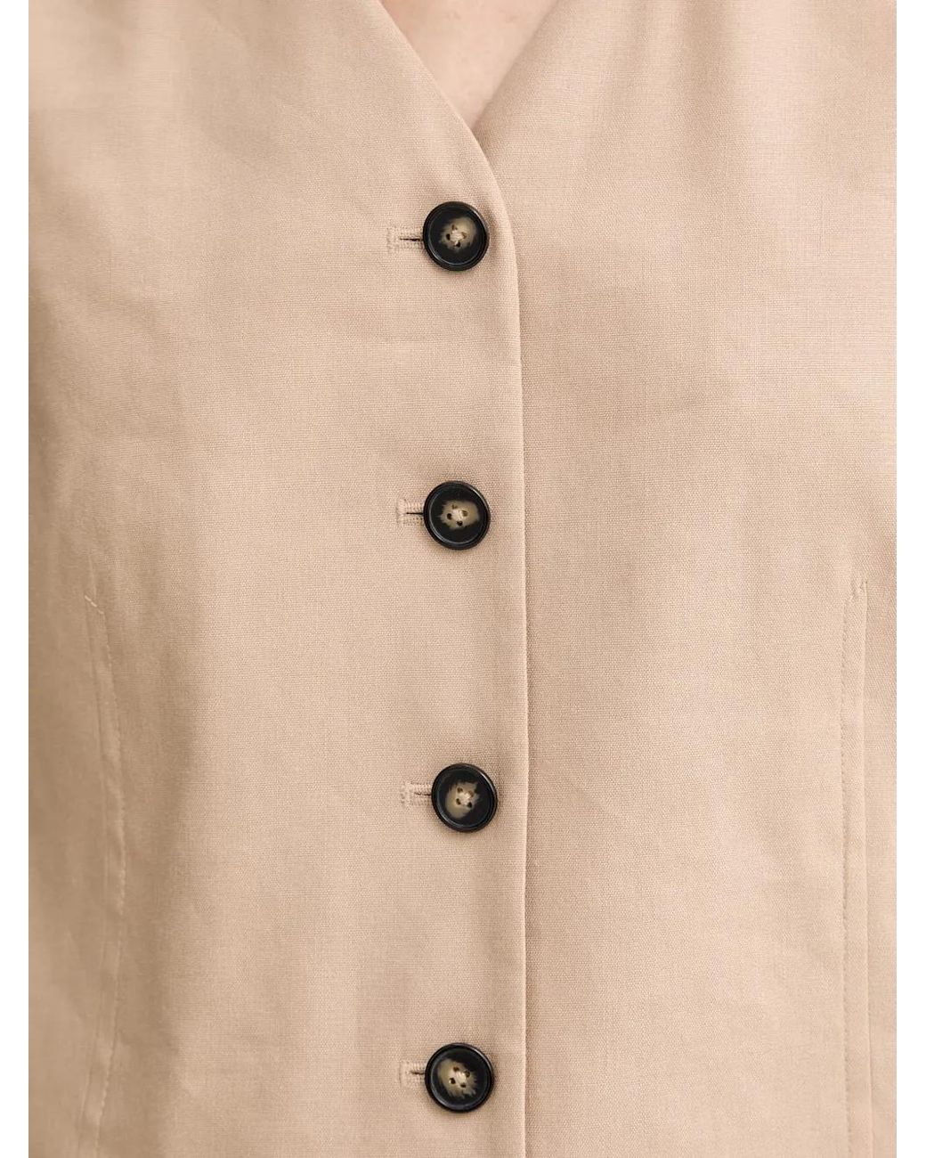 Marc O' Polo Natural Haut Crop À Boutonnière