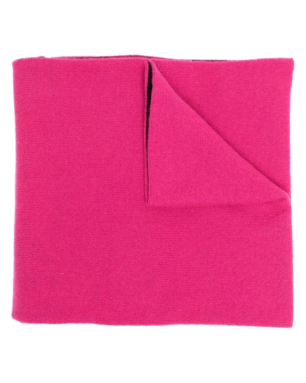 Alberta Ferretti Pink Slogan-Print Scarf