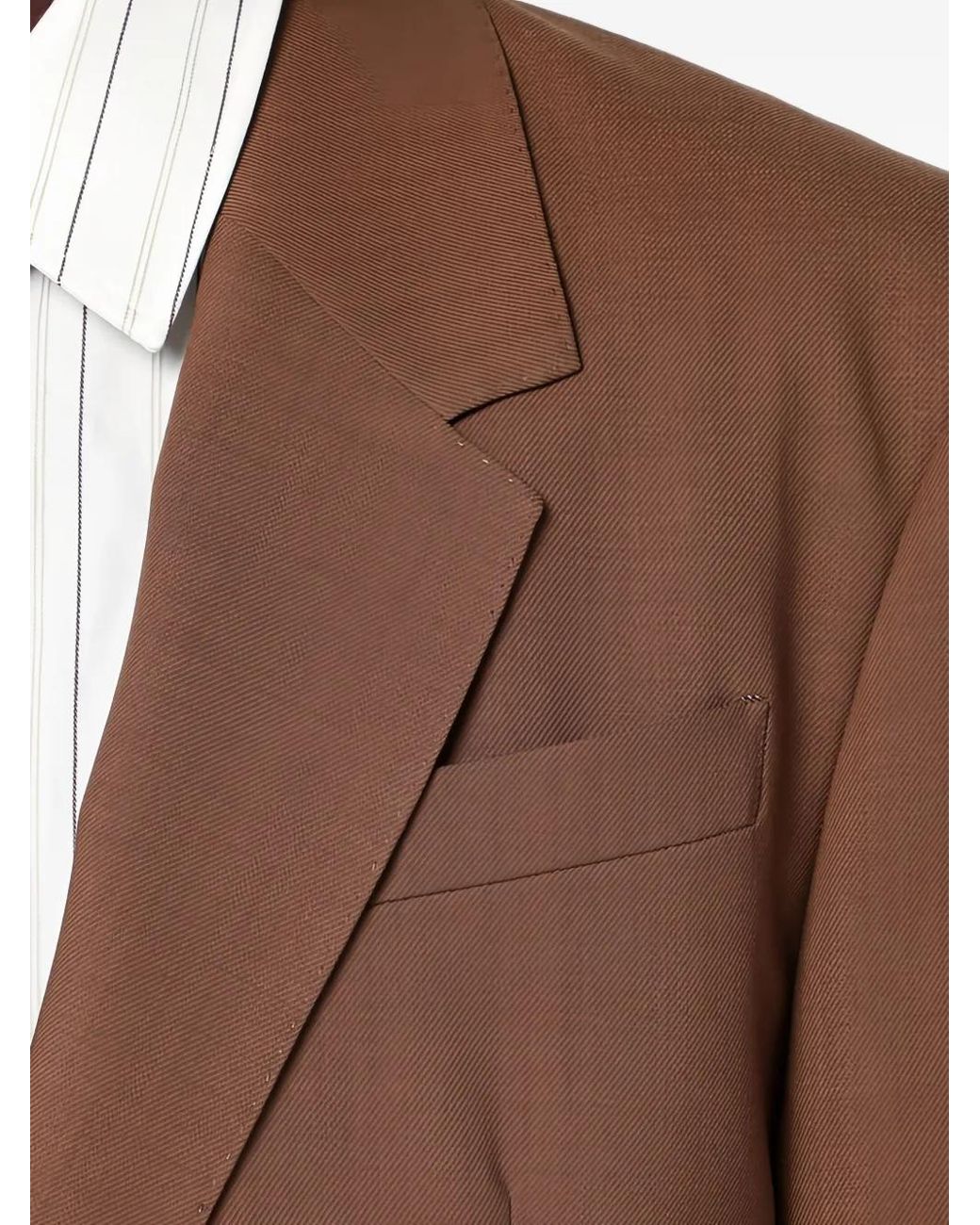 AMI Wool Single Breasted Jacket in het Brown voor heren