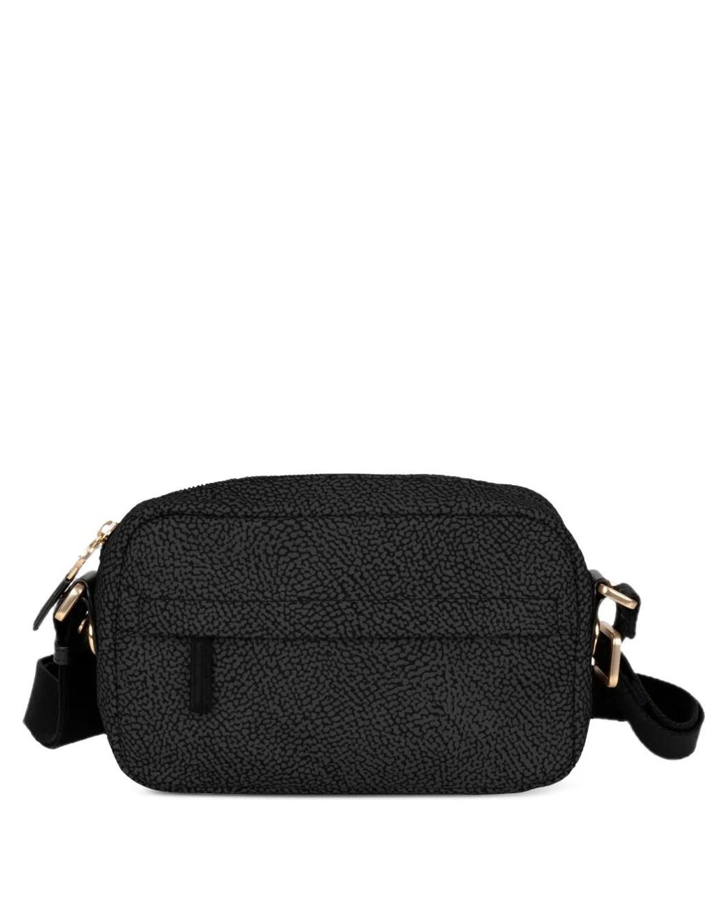 Borbonese Black O.P. Print Cross Body Bag