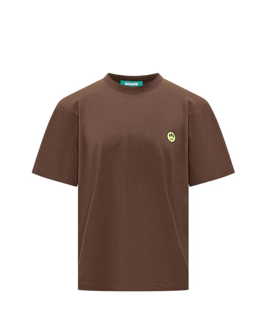 Barrow Brown Logo-Patch Short-Sleeve T-Shirt for men