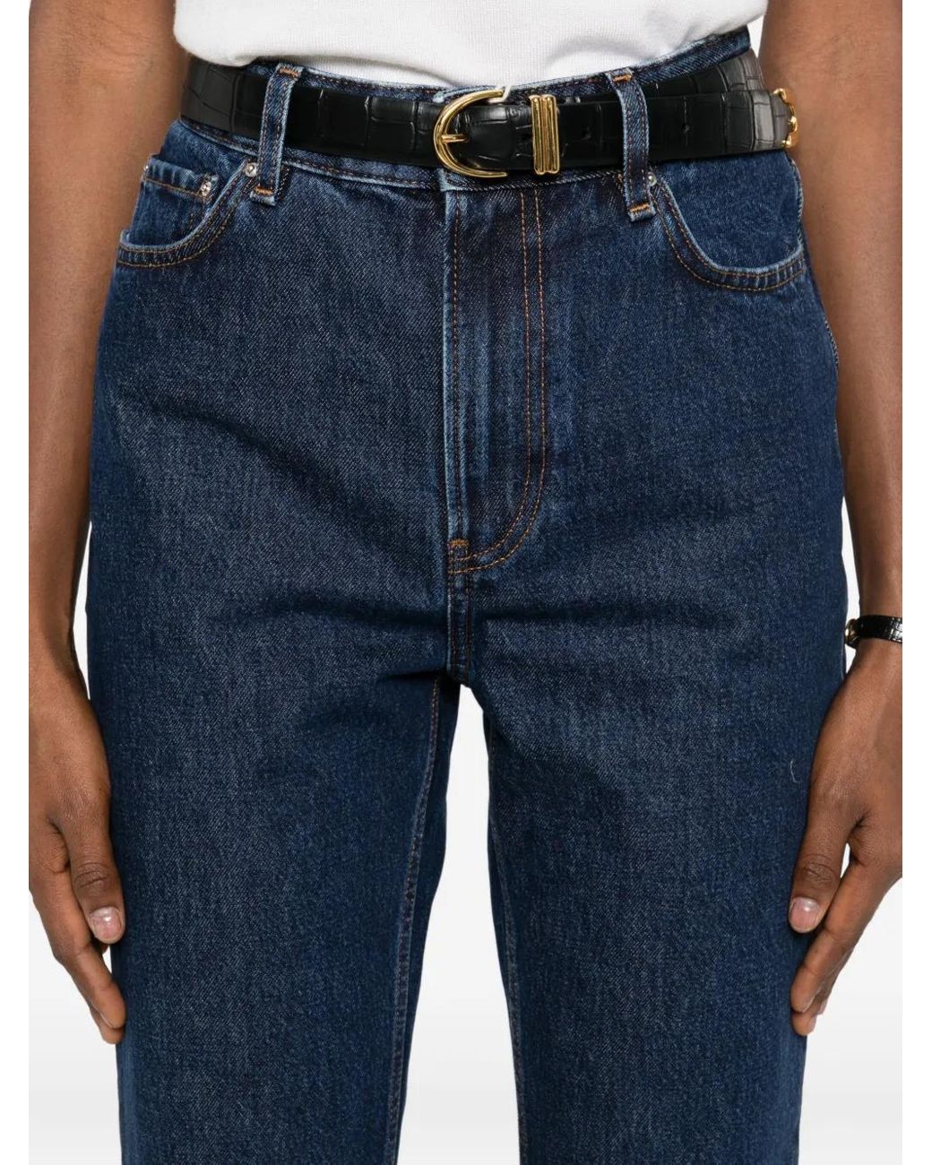 Totême Blue High-Rise Slim Jeans
