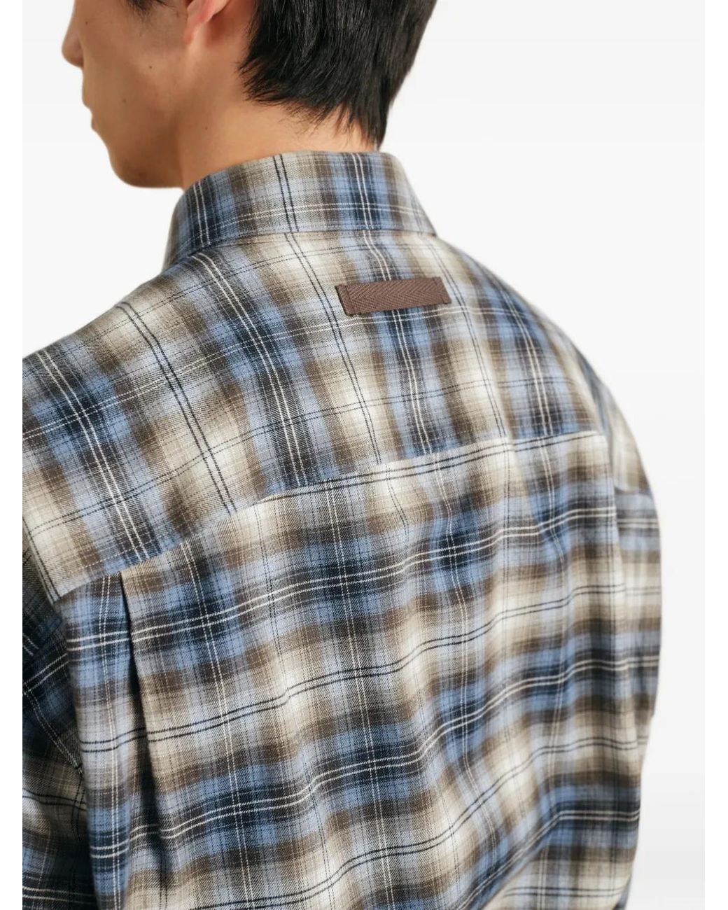 CROQUIS Blue Plaid Relaxed-Fit Shirt for men