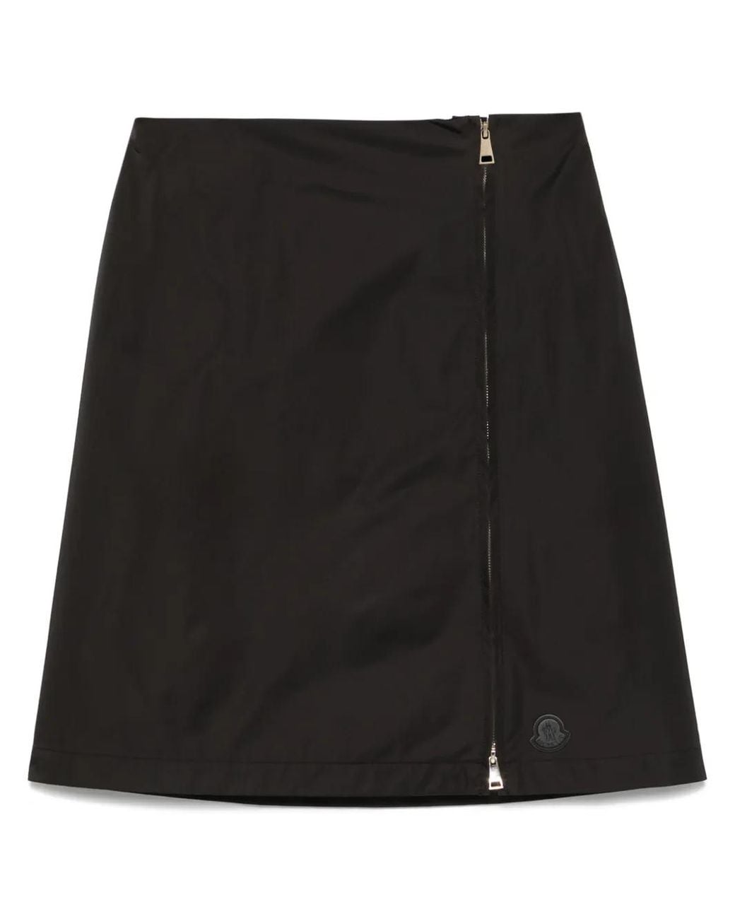 Moncler Black Zipped Midi Skirt