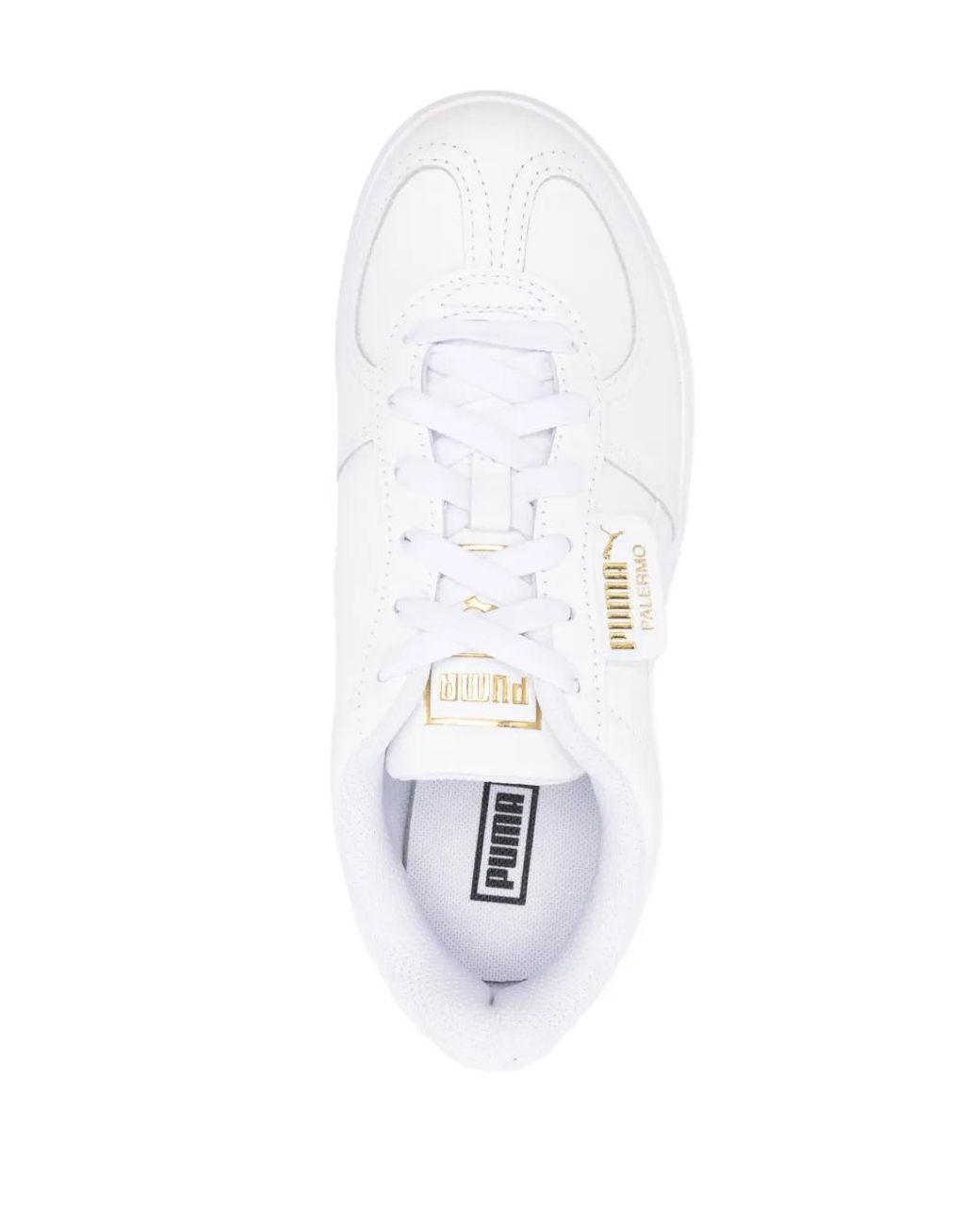 PUMA White Palermo Elevata Sneakers