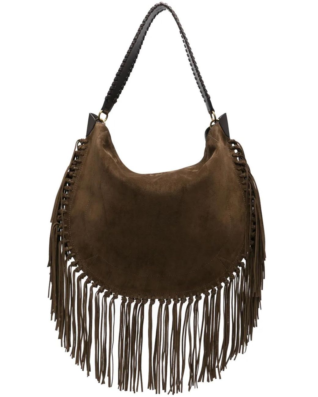 Isabel Marant Black 'Oskan Hobo Soft' Suede Shoulder Bag