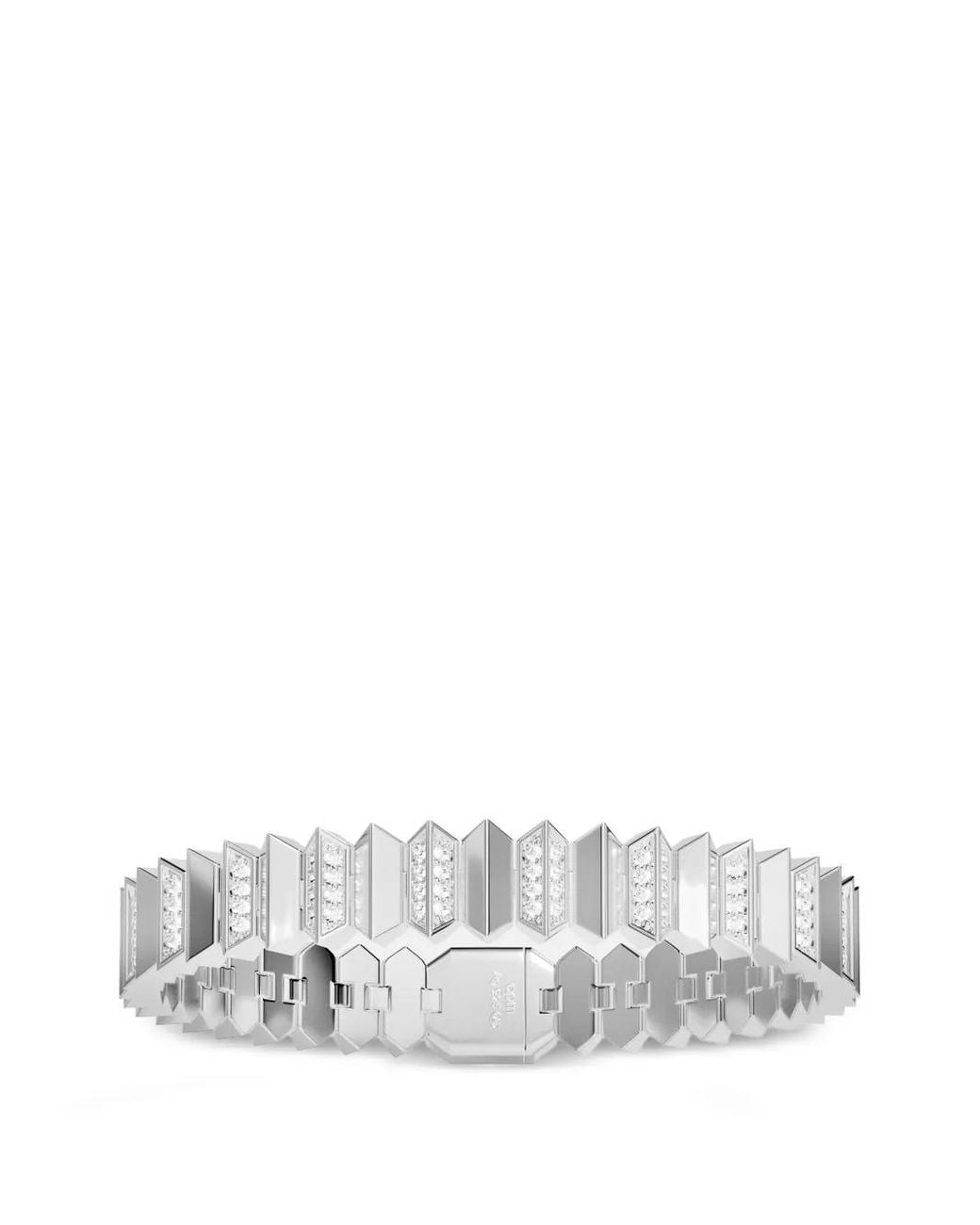 Apm Monaco White Up And Down Xl Crystal-Embellished Bracelet