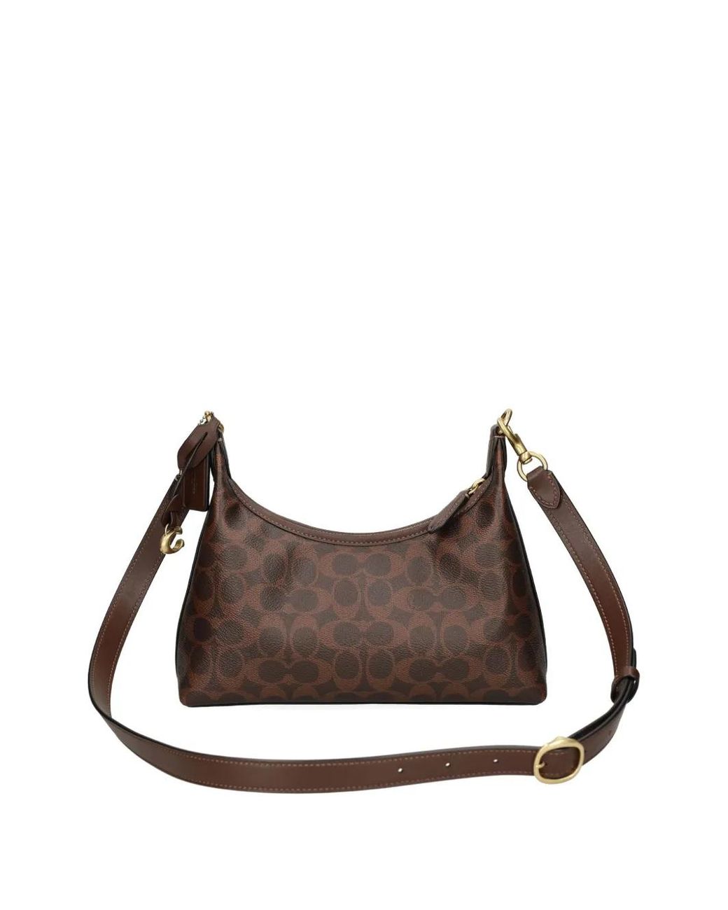 COACH Brown Juliet Zip Patterned Tote Bag