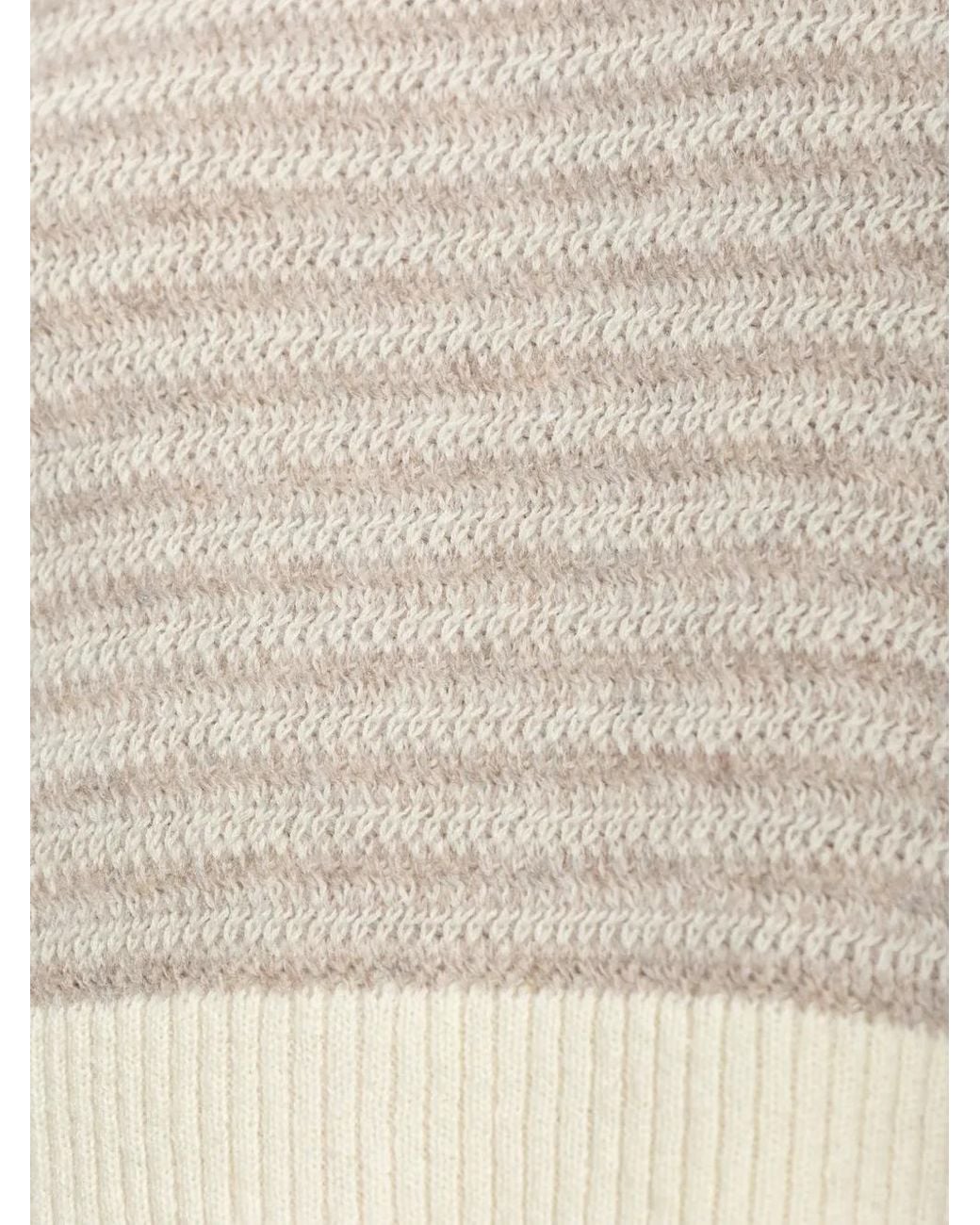 Paul & Shark White Striped Wool Sweater