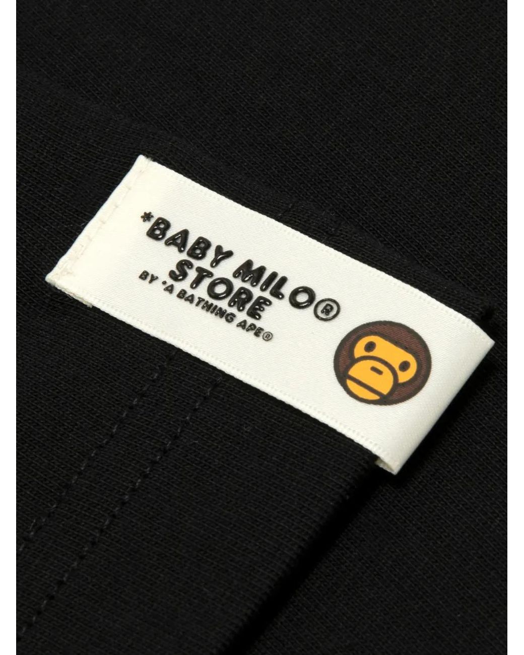 *BABY MILO® STORE BY *A BATHING APE® Black Baby Milo Graphic-Print T-Shirt