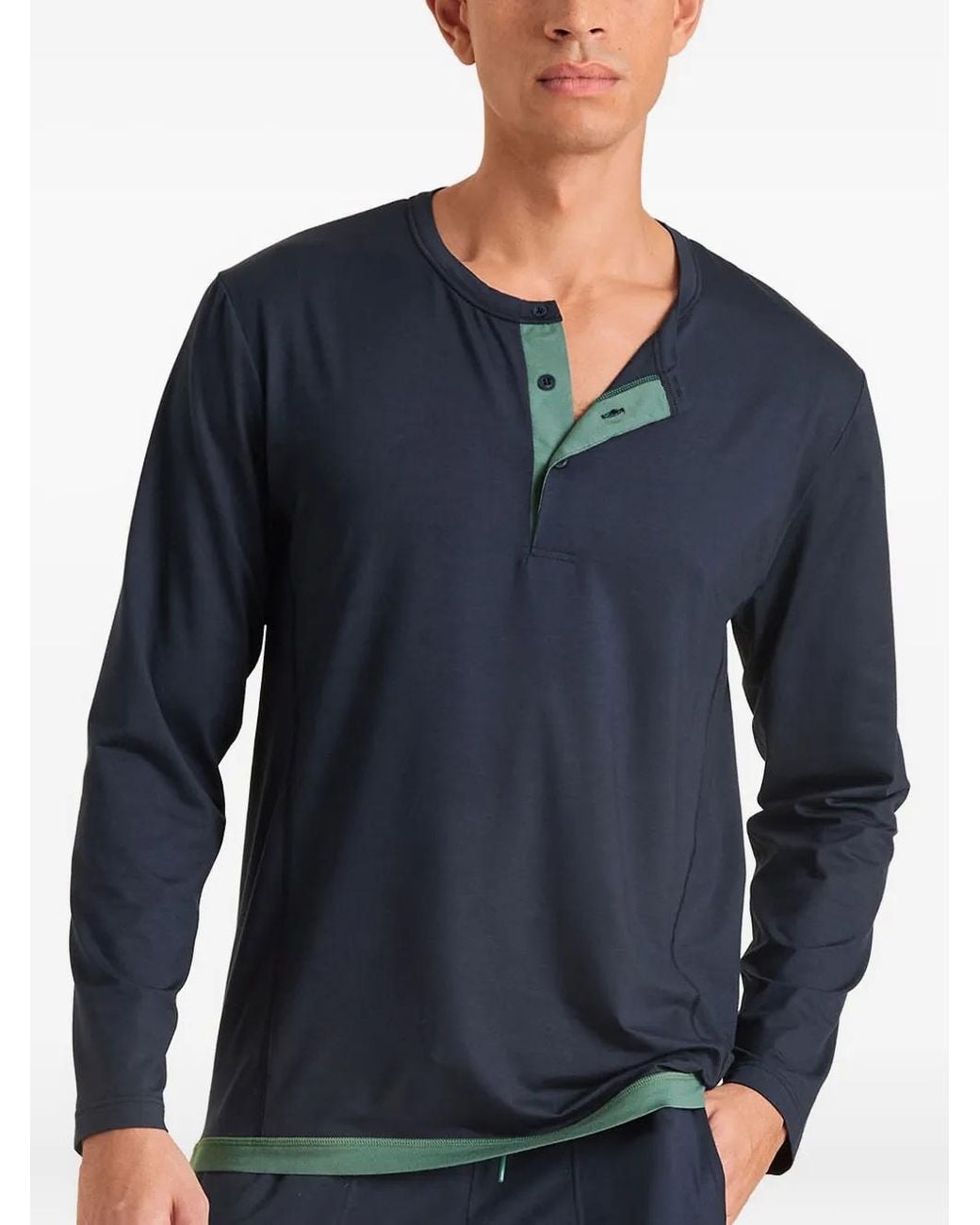 Calida Blue Balancing Sleep Shirt for men