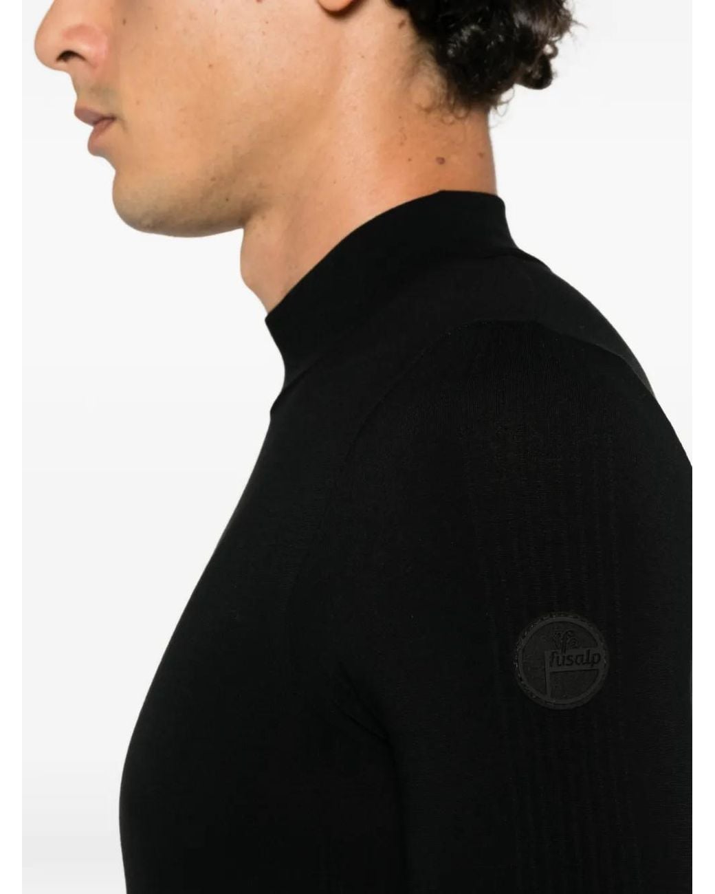 Fusalp Black High-Neck Sweater for men
