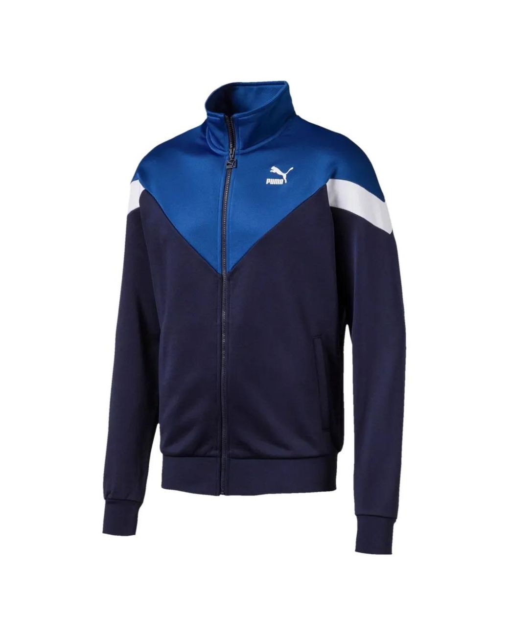 PUMA Blue Iconic Mcs Zip Sweatshirt for men