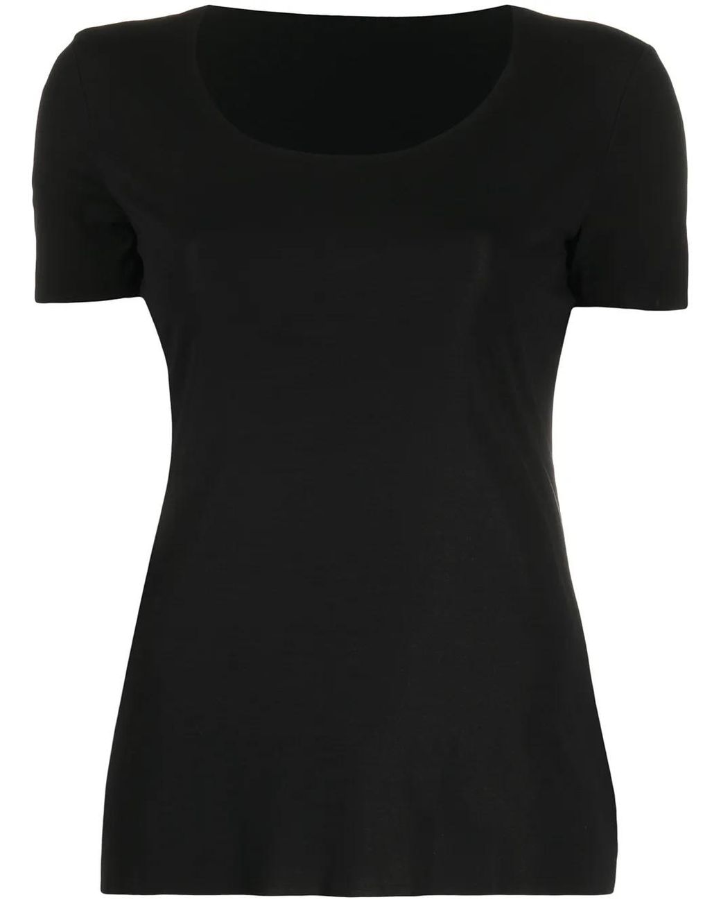 Wolford Black Round-Neck T-Shirt