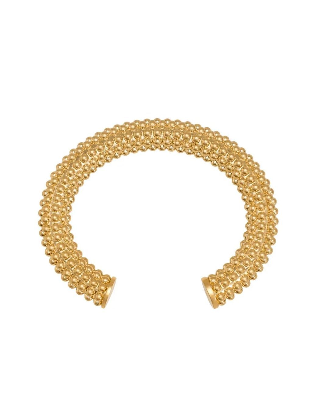 AMI Metallic Bead-Effect Bracelet