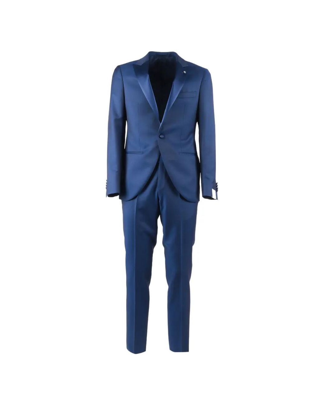 Luigi Bianchi Blue Single-Breasted Suit for men
