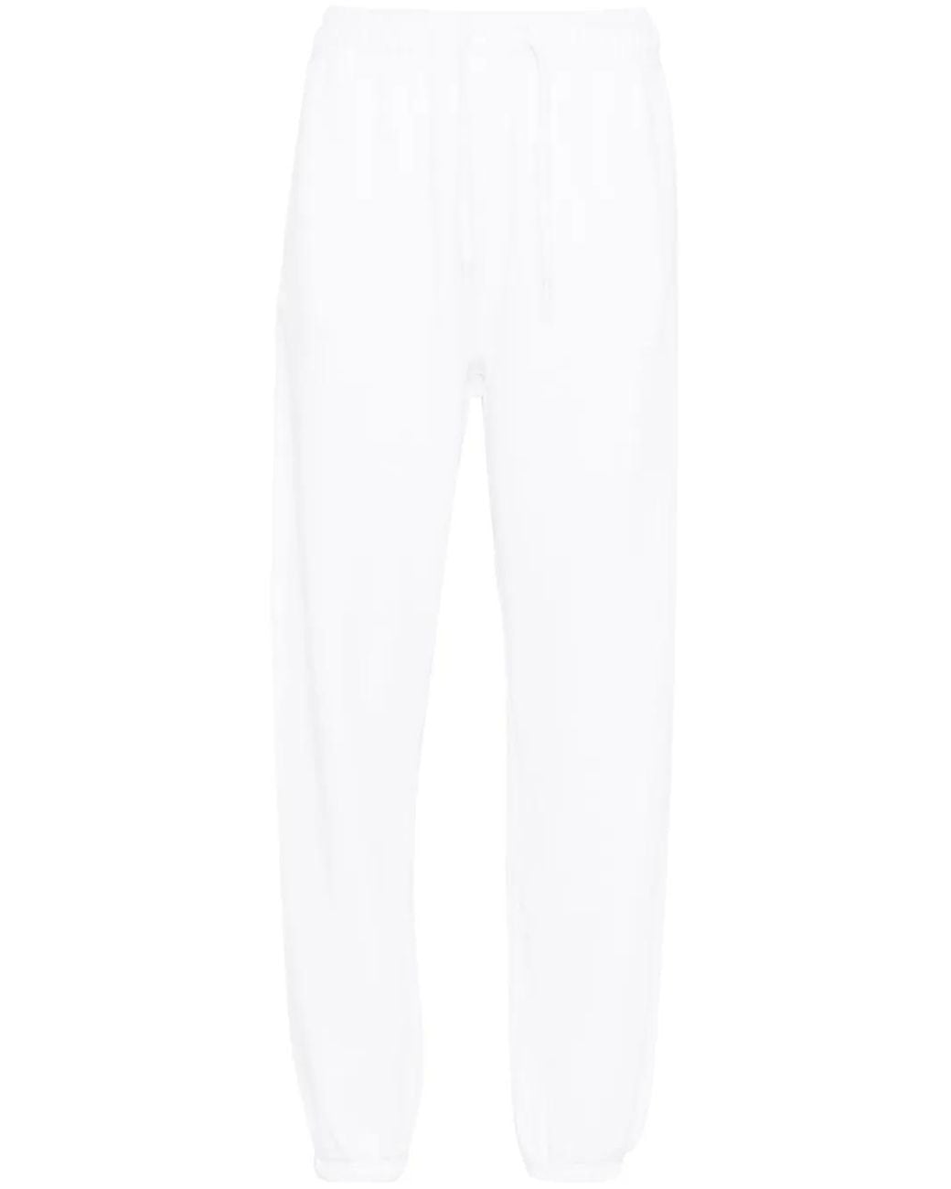 Polo Ralph Lauren White Polo Pony Motif Embroidered Logo Track Pants