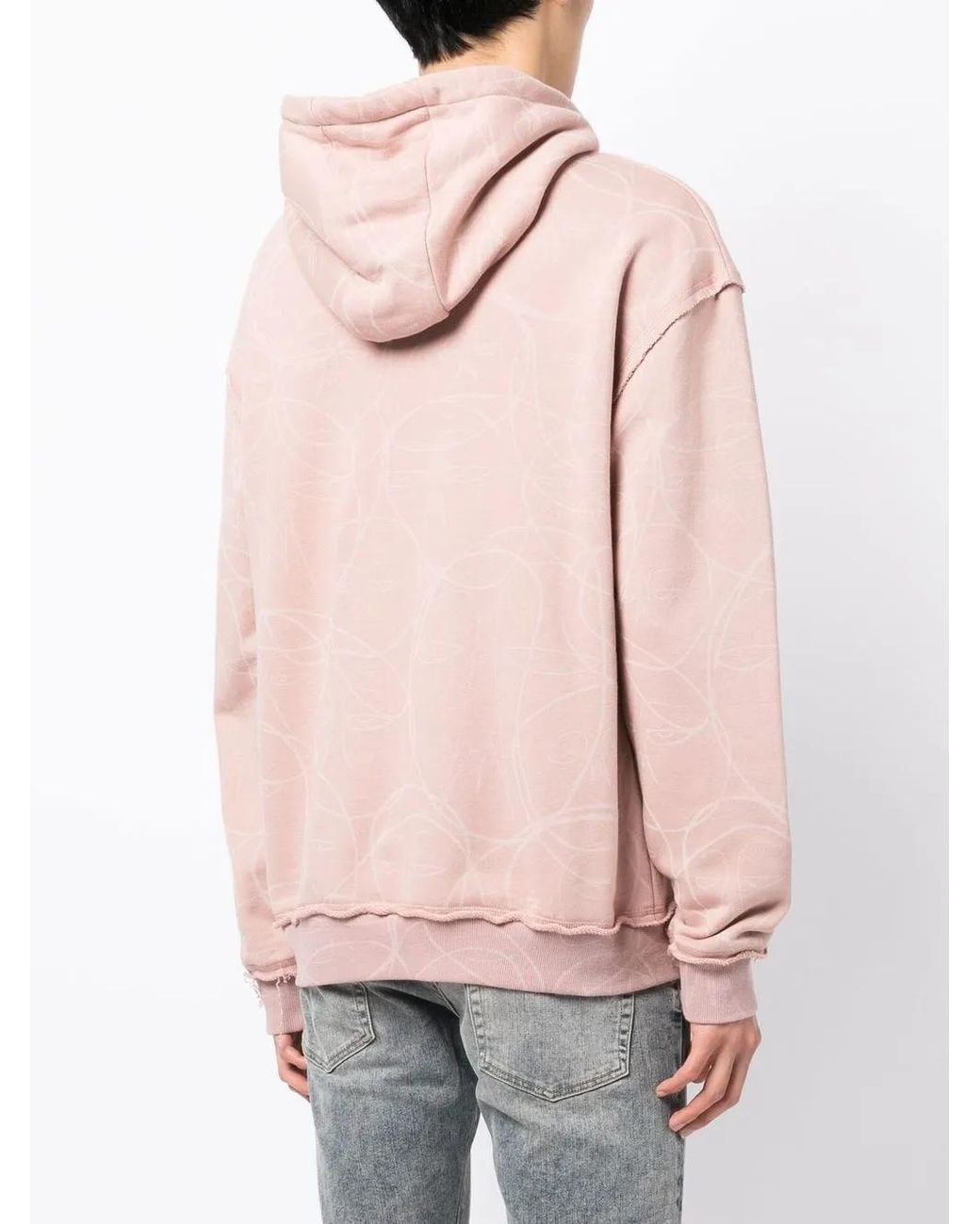 Haculla Pink Laser Drawstring Hoodie for men