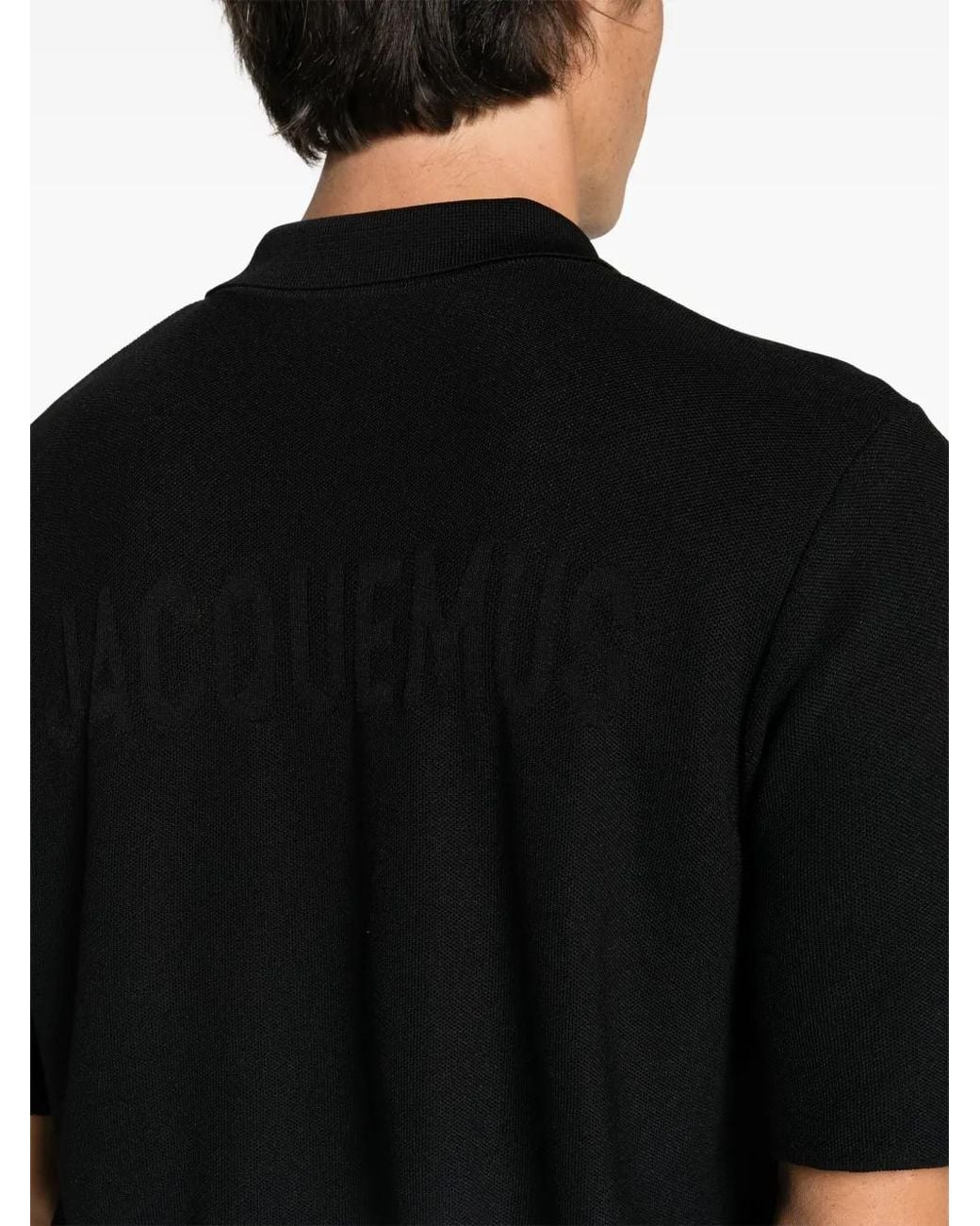 Jacquemus Black Polo T-Shirt for men