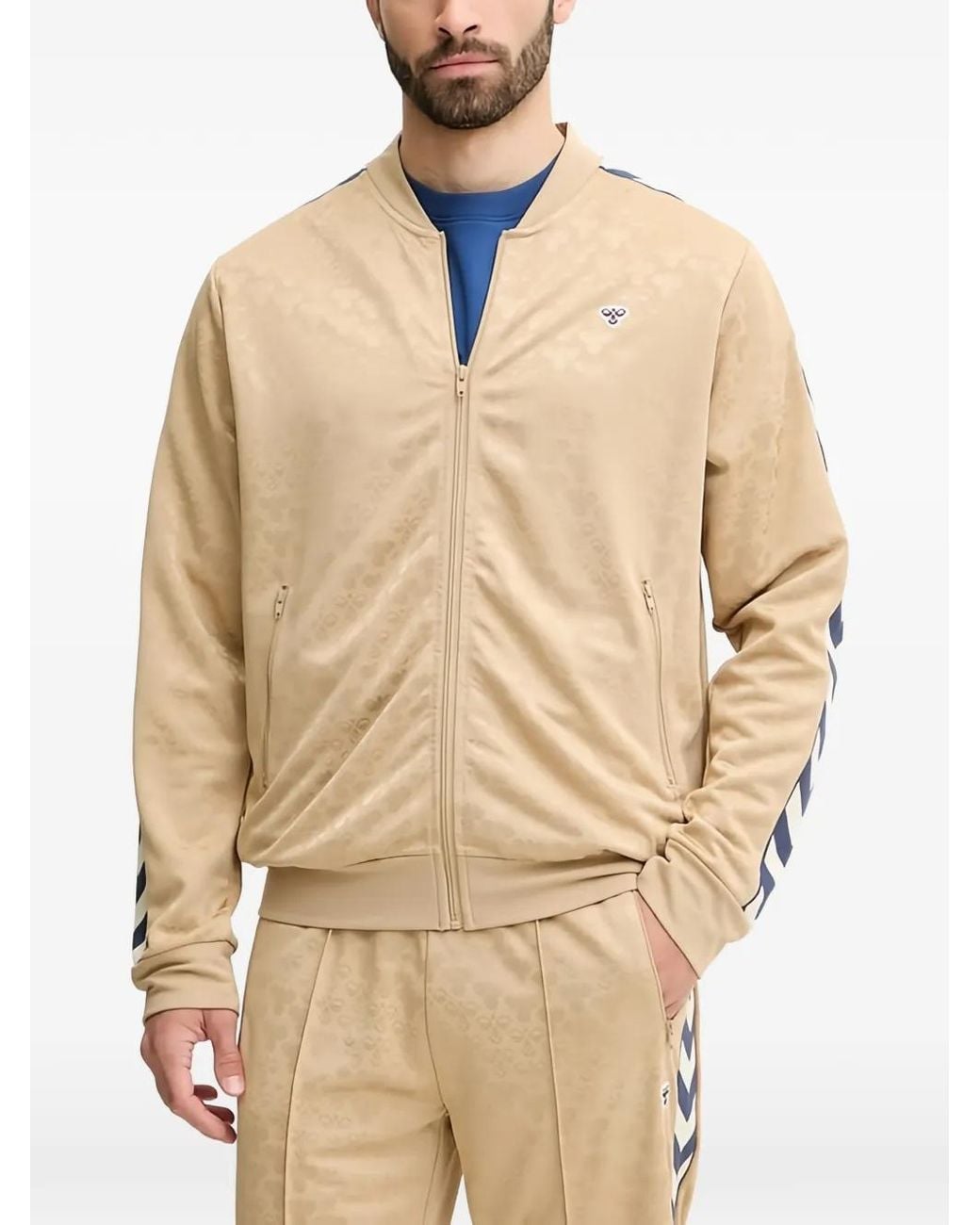 Hummel Natural Patterned Stripe Detail Jacket for men