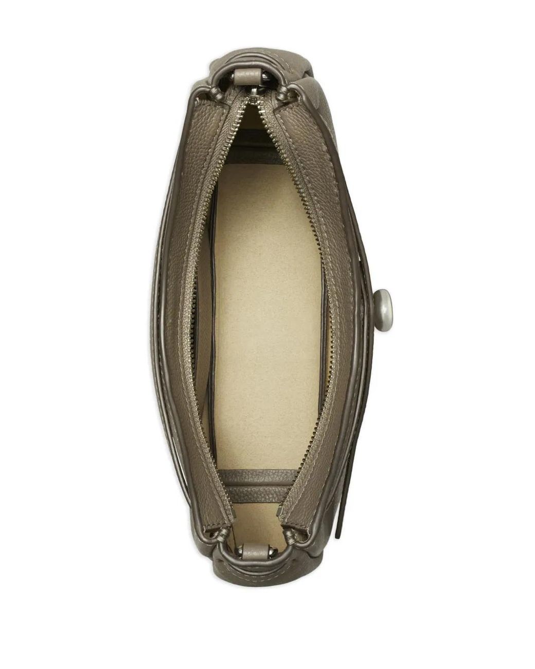 Tory Burch Brown Romy Zip Top Crossbody