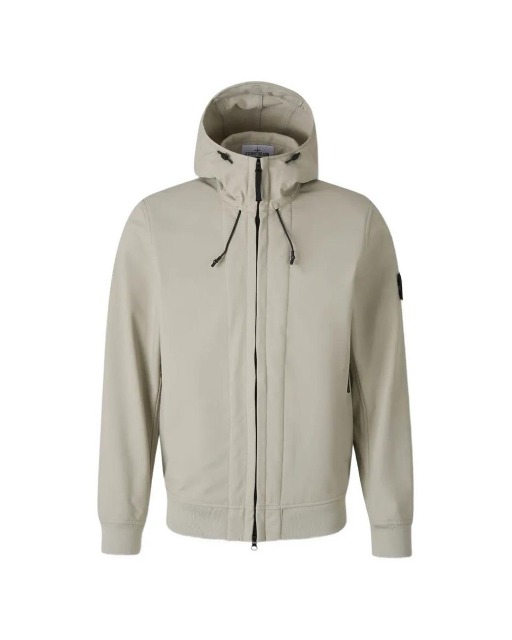 Stone Island Gray Q100004 Soft Shell-R E.Dye Tecnology Jacket for men