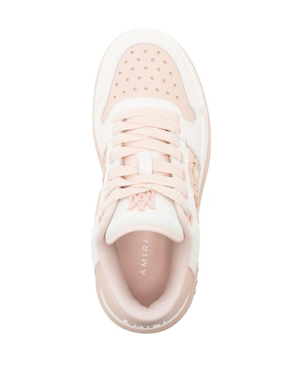 Amiri Natural Classic Logo-Embellished Leather Low-Top Trainers