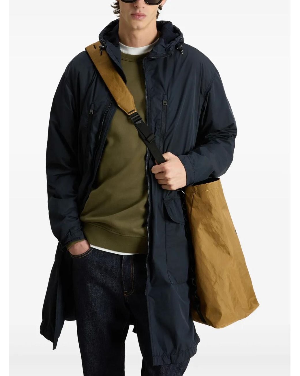Woolrich Blue Urban Padded Coat for men