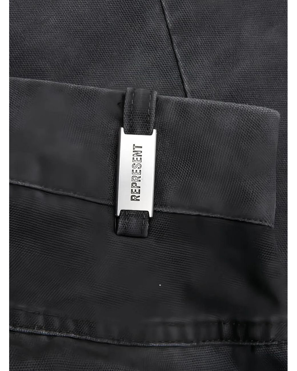 Represent Gray Straight Trousers for men