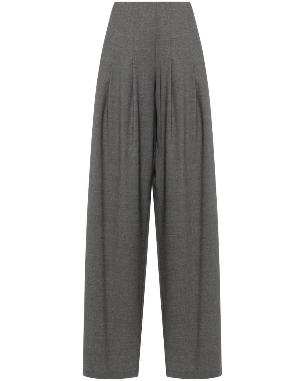 GIUSEPPE DI MORABITO Gray Pleated Trousers
