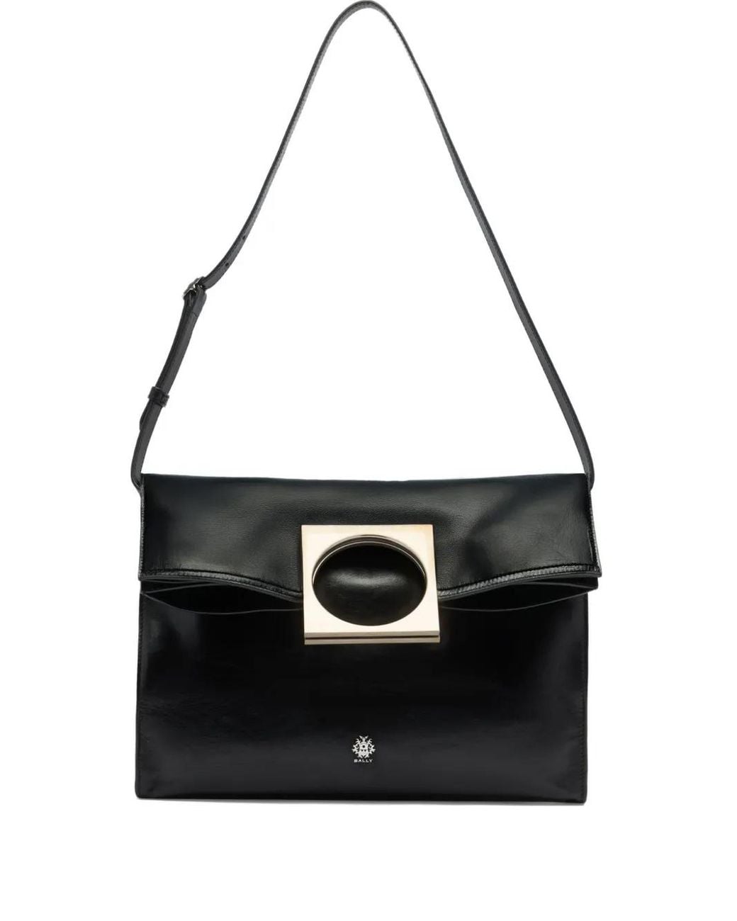 Bally Black Anni Foldable Leather Tote Bag