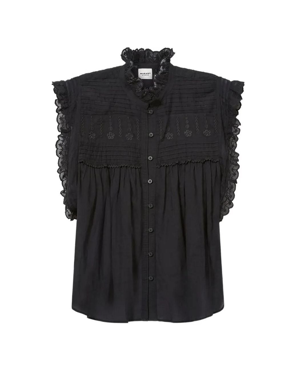 Isabel Marant Black Dersia Top