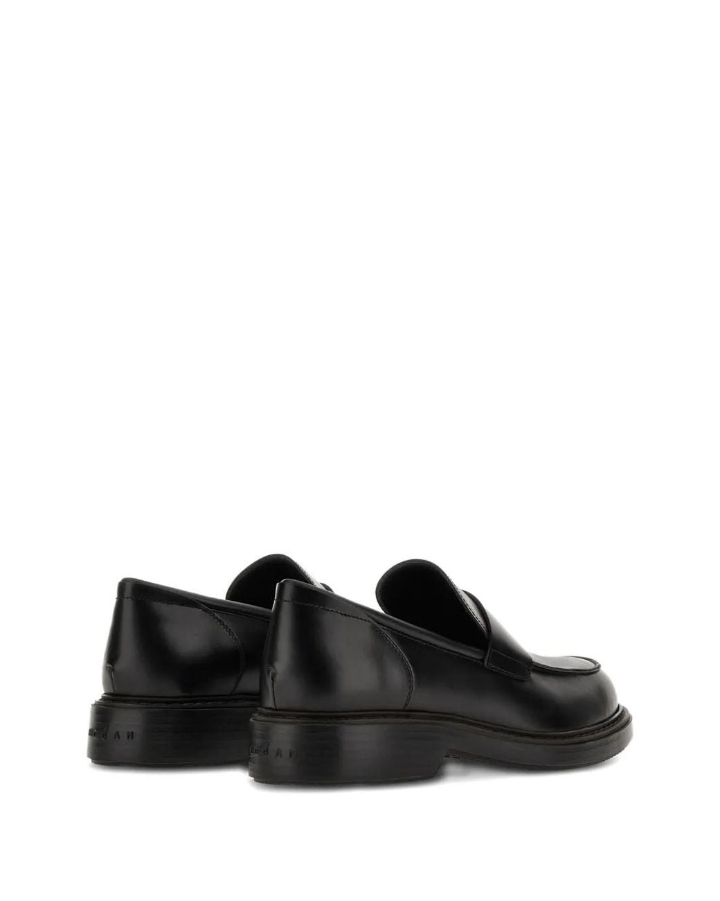Hogan Black Loafers H704 for men