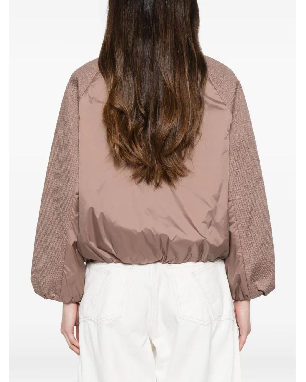 DUNO Brown Gesteppte Cropped-Jacke