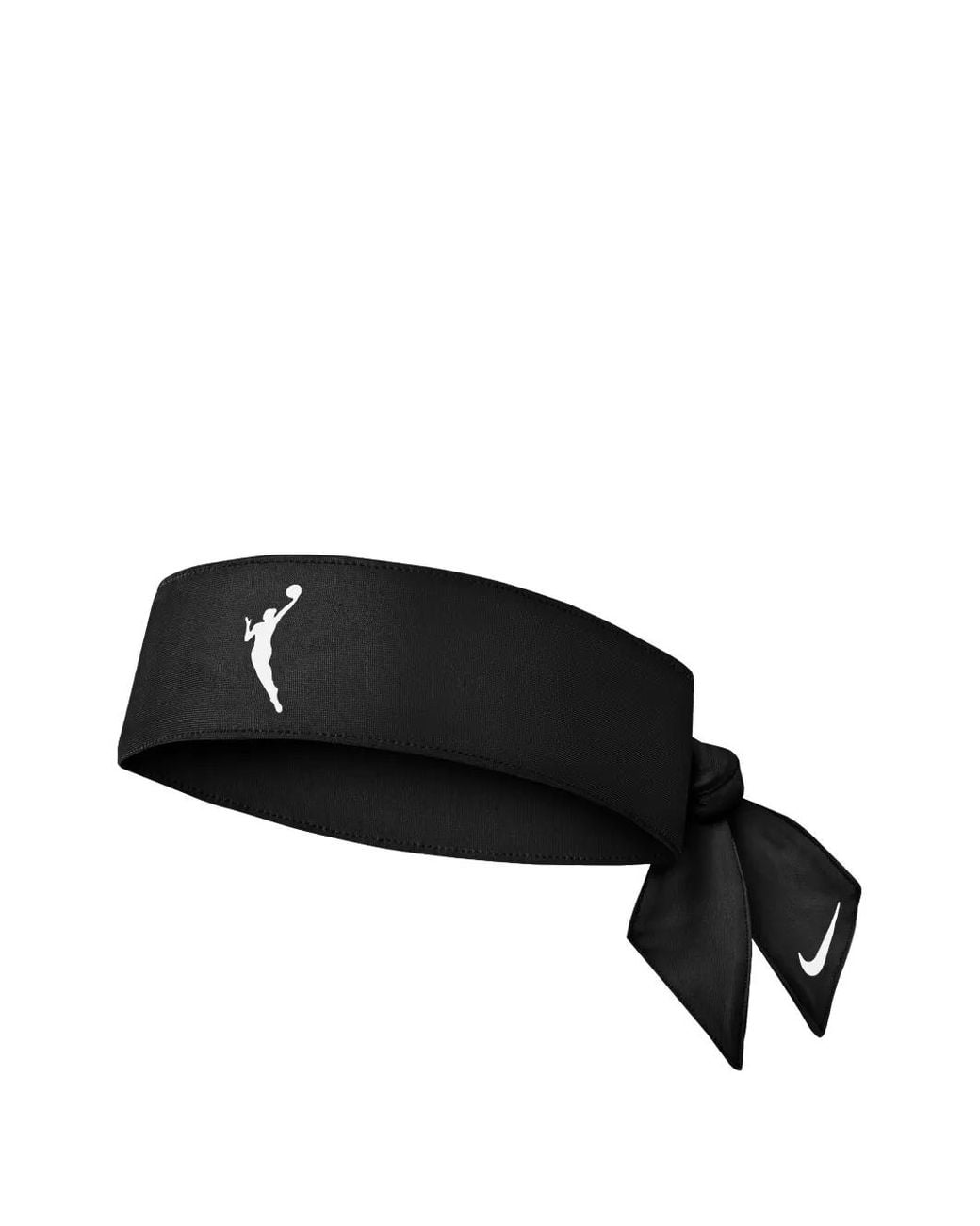 Nike Black Wnba Logo-Print Head Tie